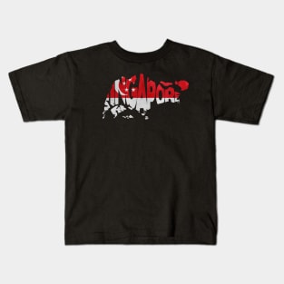 Singapore Typo Map Kids T-Shirt